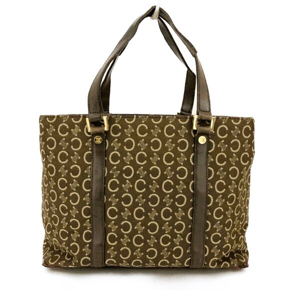 CELINE Macadam C Canvas Tote Bag Brown/8BF0524 - Picture 5 of 12